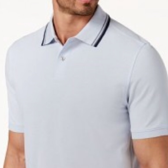 Tasso Elba Mens Cotton Polo Shirt - Picture 4 of 8